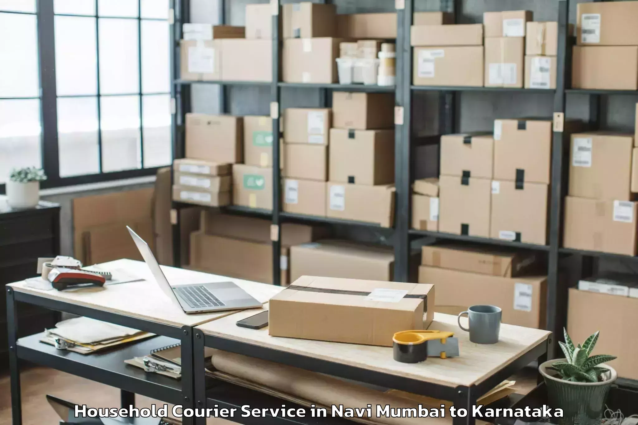 Reliable Navi Mumbai to Hirebettu Household Courier